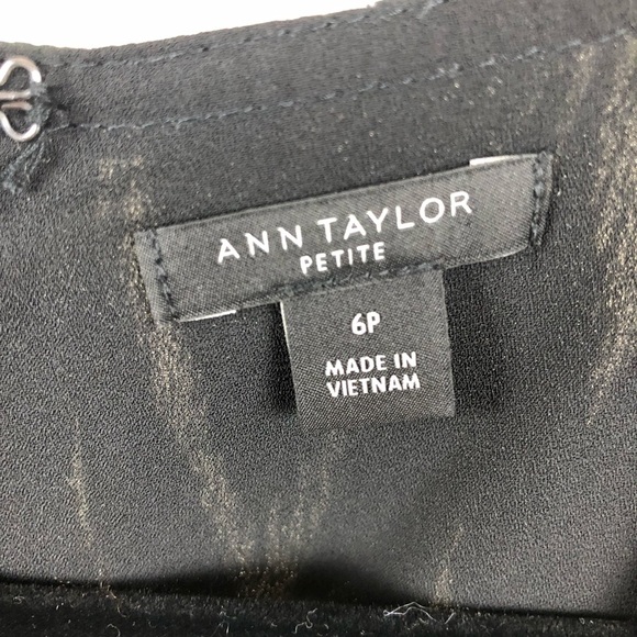 Ann Taylor V-neck Zig Zag Wrap Dress 6P - Picture 4 of 7